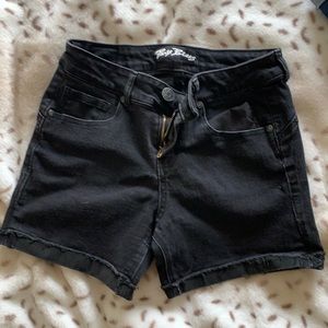 Paris Blues Black Jean Shorts